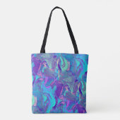 Fairy Wing Artglass - blauw en paars: Tote Bag (Achterkant)