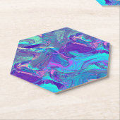 fairy wing artglass - blues and purples : kartonnen onderzetters (Schuin)