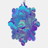 fairy wing artglass - blues and purples : ornament kaart (Links)