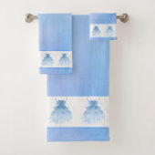 Fairy Wing Ice Gown | vorstblauwe iriserende glans Bad Handdoek (Insitu)