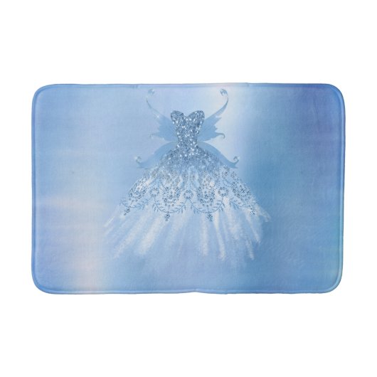 Fairy Wing Ice Gown | vorstblauwe iriserende glans Badmat (Voorkant)