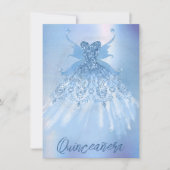 Fairy Wing Ice Gown | vorstblauwe iriserende glans Kaart (Voorkant)