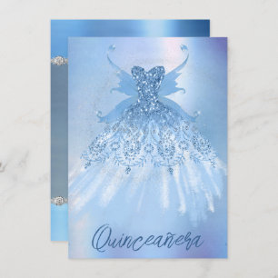 Fairy Wing Ice Gown vorstblauwe iriserende glans Kaart