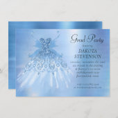 Fairy Wing Ice Gown | vorstblauwe iriserende glans Kaart (Voorkant / Achterkant)
