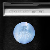 Fairy Wing Ice Gown | vorstblauwe iriserende glans Magneet