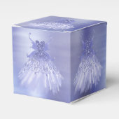 Fairy Wing Lavender Gown | Paarse iriserende glans Bedankdoosjes (Voorkant Zijde)