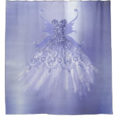 Fairy Wing Lavender Gown | Paarse iriserende glans Douchegordijn (Voorkant)