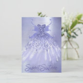 Fairy Wing Lavender Gown | Paarse iriserende glans Kaart (Staand voorkant)
