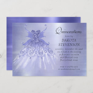 Fairy Wing Lavender Gown   Paarse iriserende glans Kaart