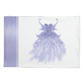 Fairy Wing Lavender Gown | Paarse iriserende glans Kussensloop (Achterkant)
