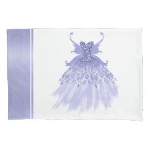 Fairy Wing Lavender Gown   Paarse iriserende glans Kussensloop