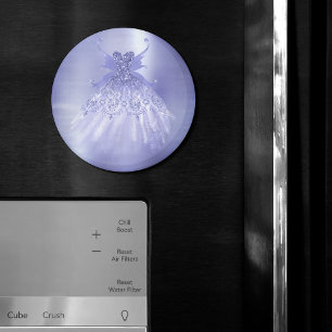 Fairy Wing Lavender Gown   Paarse iriserende glans Magneet