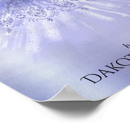 Fairy Wing Lavender Gown | Paarse iriserende glans Poster (Hoek)