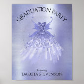 Fairy Wing Lavender Gown | Paarse iriserende glans Poster (Voorkant)
