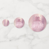 Fairy Wing Mauve Gown | Luxe Dusty Pink Sheen Confetti (Voorkanten)