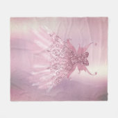 Fairy Wing Mauve Gown | Luxe Dusty Pink Sheen Fleece Deken (Voorkant (Horizontaal))