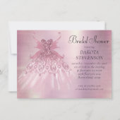 Fairy Wing Mauve Gown | Luxe Dusty Pink Sheen Kaart (Voorkant)