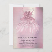 Fairy Wing Mauve Gown | Luxe Dusty Pink Sheen Kaart (Voorkant)