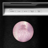 Fairy Wing Mauve Gown | Luxe Dusty Pink Sheen Magneet