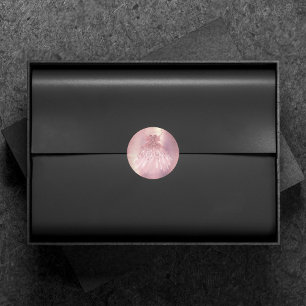 Fairy Wing Mauve Gown Luxe Dusty Pink Sheen Ronde Sticker