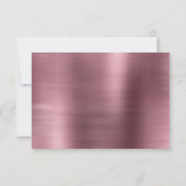 Fairy Wing Mauve Gown | Luxe Dusty Pink Sheen RSVP Kaartje (Achterkant)