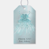 Fairy Wing Mint Gown | Luxe Green Pearl Dank u Cadeaulabel (Voorkant)