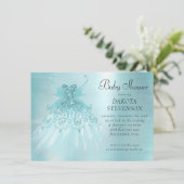 Fairy Wing Mint Gown | Luxe Pearl Green Aqua Sheen Kaart (Staand voorkant)