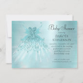 Fairy Wing Mint Gown | Luxe Pearl Green Aqua Sheen Kaart (Voorkant)