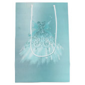Fairy Wing Mint Gown | Luxe Pearl Green Aqua Sheen Medium Cadeauzakje (Achterkant)