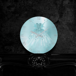 Fairy Wing Mint Gown   Luxe Pearl Green Aqua Sheen Ronde Klok