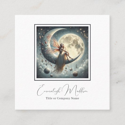 Fairy Wing Sieraden Delights Vierkante Visitekaartje (Voorkant)