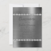 Fairy Wing Silver Gown | Platinum Folie Faux Sheen Kaart (Achterkant)