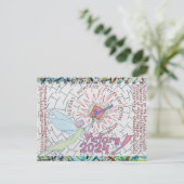 Fairy/Winged Victory 24 Voters Checkmark Starburst Briefkaart (Staand voorkant)