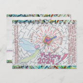 Fairy/Winged Victory 24 Voters Checkmark Starburst Briefkaart (Voorkant / Achterkant)