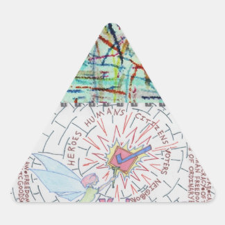 Fairy/Winged Victory 24 Voters Checkmark Starburst Sticker