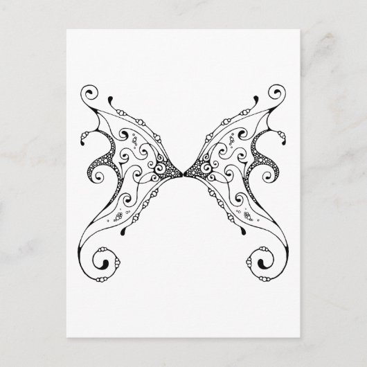 Fairy Wings Briefkaart (Voorkant)