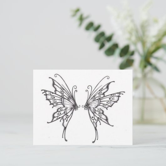 Fairy WINGS Briefkaart (Staand voorkant)