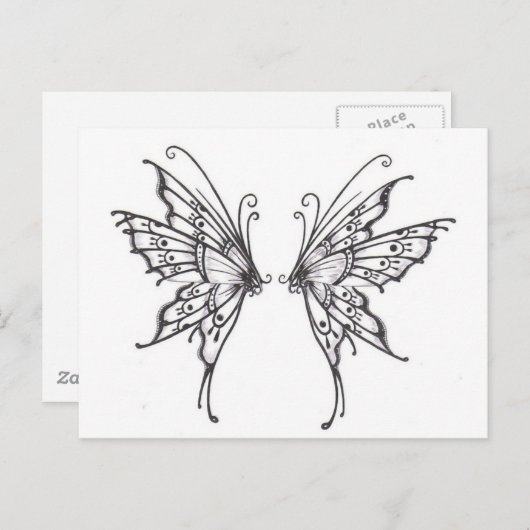 Fairy WINGS Briefkaart (Voorkant / Achterkant)
