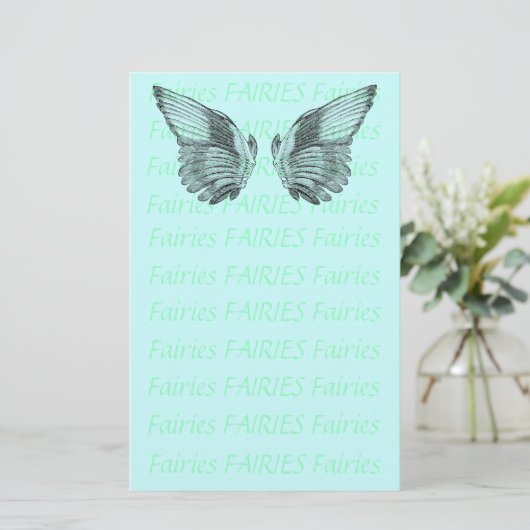 Fairy Wings Briefpapier (Staand voorkant)
