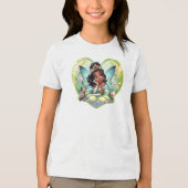 Fairy Wings for Kassidy's 10th birthday Tri-Blend Shirt (Voorkant)