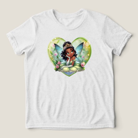 Fairy Wings for Kassidy's 10th birthday Tri-Blend Shirt (Design voorkant)