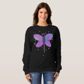 Fairy Wings Paarse Rope Knot Cute Climate Mou Trui (Voorkant volledig)