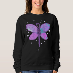 Fairy Wings Paarse Rope Knot Cute Climate Mou Trui