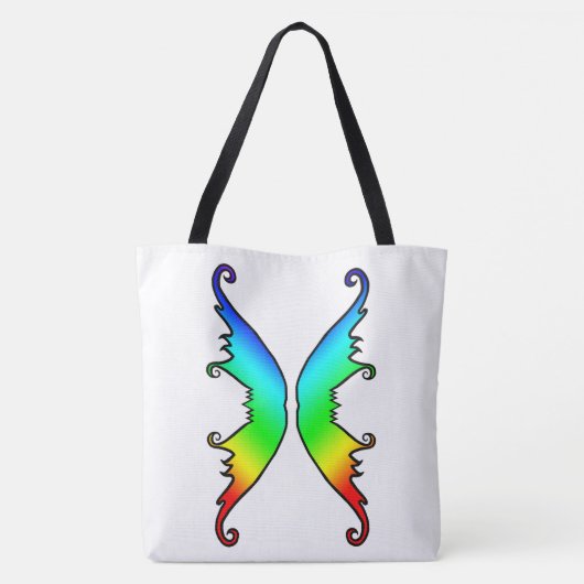 Fairy Wings Rainbow Tote Bag (Achterkant)