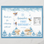 Fairy Winter Garden Verjaardag Chip Bag Wrapper Flyer (Voorkant)