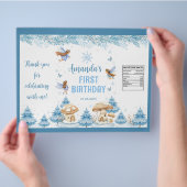 Fairy Winter Garden Verjaardag Chip Bag Wrapper Flyer (Hand)