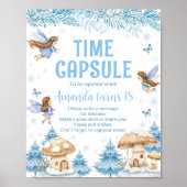 Fairy Winter Garden Verjaardagsfeestje Time Capsul Poster (Voorkant)