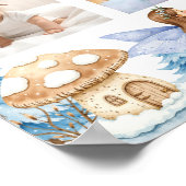 Fairy Winter Onderland Eerste jaar Fotomijlpaal Poster (Hoek)