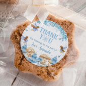 Fairy Winter Onederland Verjaardag Ronde Sticker