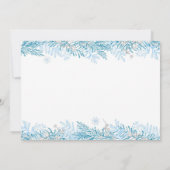 Fairy Winter Wonderland Birthday Photo Bedankkaart (Achterkant)